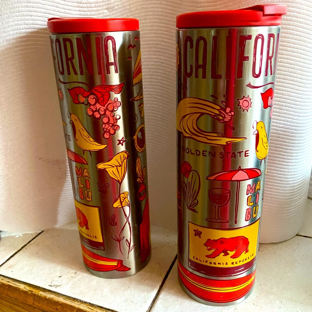 2 matching 16oz Starbucks tumblers
from the Been There collection. 
California.